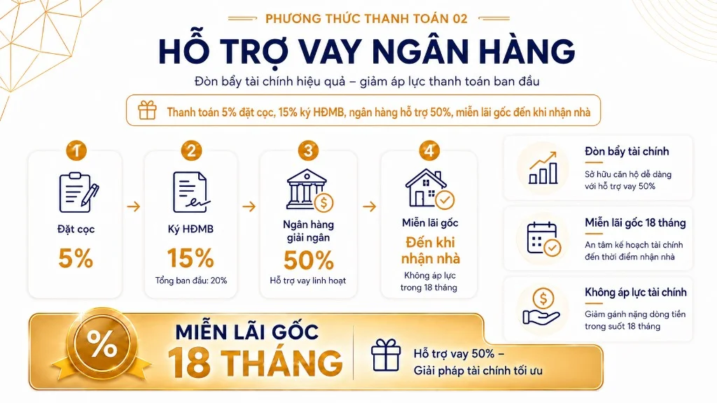 Phương thức hỗ trợ vay ngân hàng